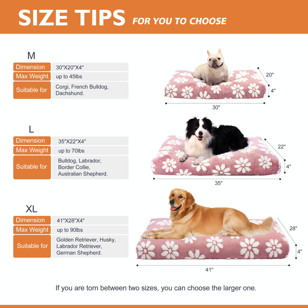 Yaning pink flower pattern adds cheerful decor while keeping pets snug