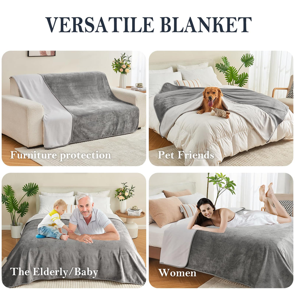 Yaning Waterproof Blanket protects pet furniture from spills and fur.