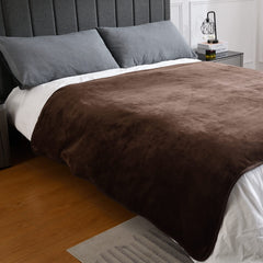 Yaning waterproof blanket reversible-sherpa close-up highlights plush texture