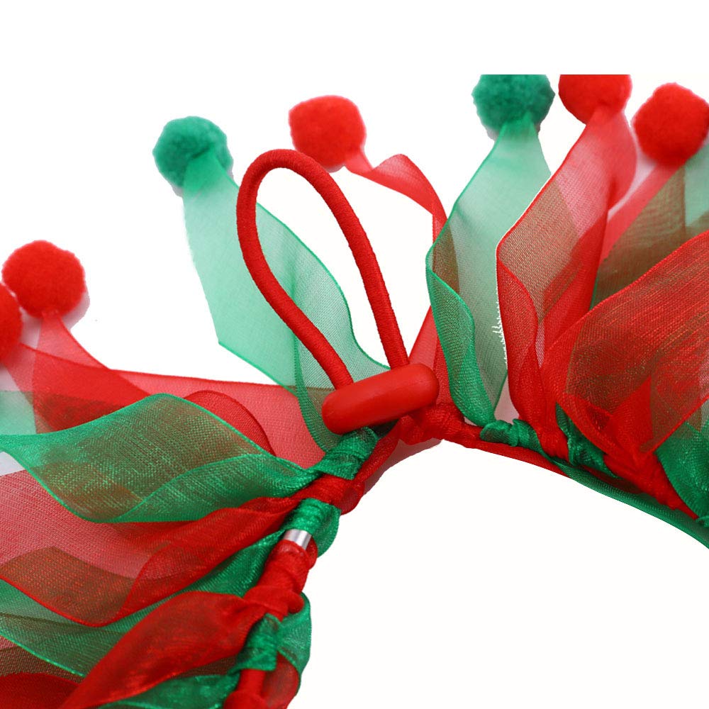 YANQINQIN festive pet collar-dress accessory for playful holiday looks.