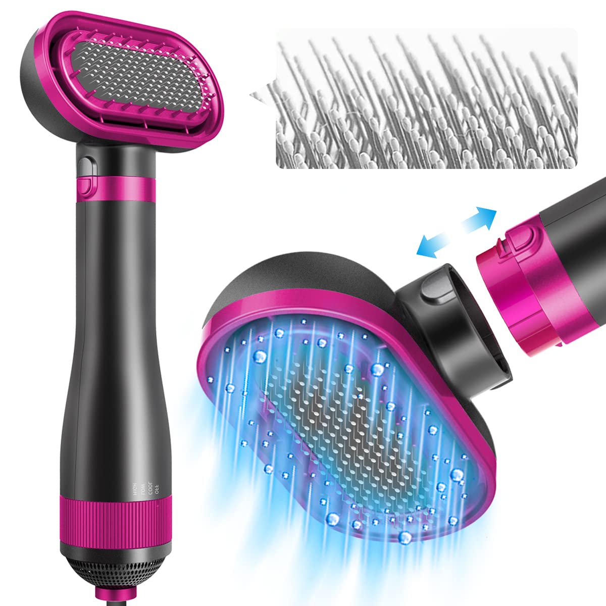 Yanthy dog hair dryer 2in1 grooming combo for faster drying and detangling