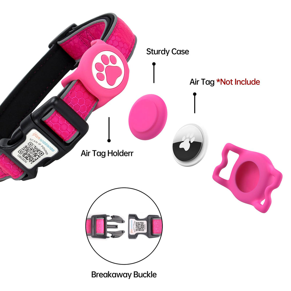 Yanwaowao Airtag collar holder side view for quick location checks