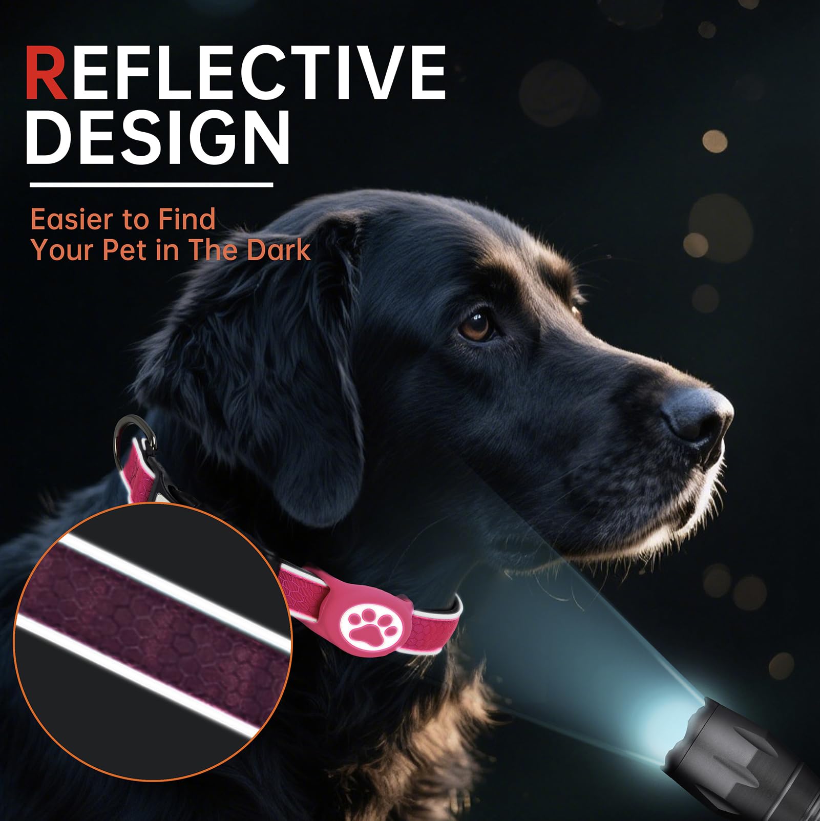 Yanwaowao neoprene-padded collar promises comfortable wear during walks