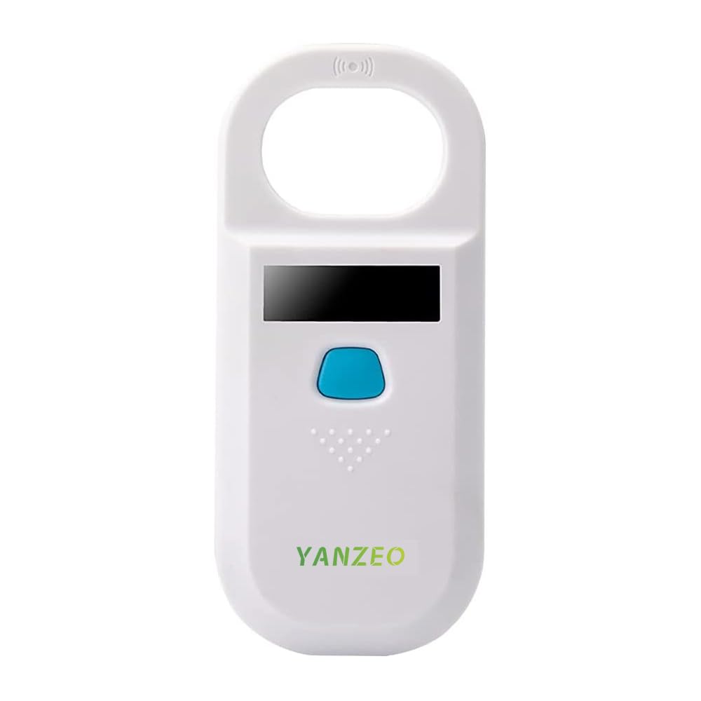 Yanzeo AR180 front view shows a compact handheld reader for field scans.
