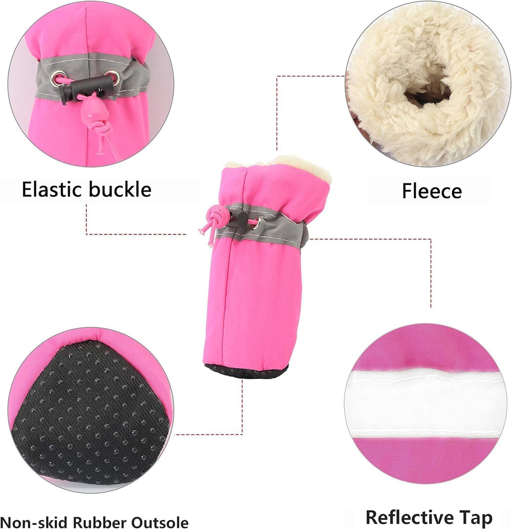 YAODHAOD dog shoes reflectors highlight night visibility