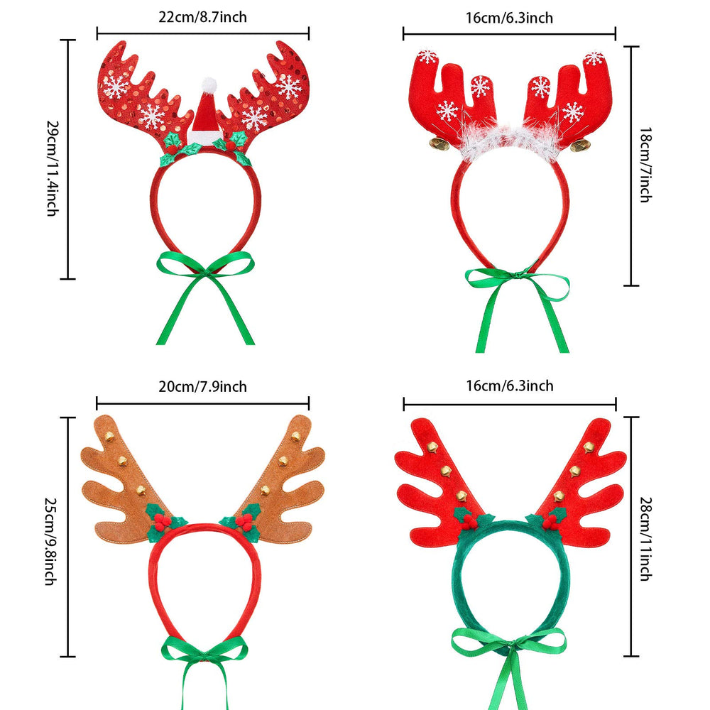 Yaomiao Christmas elk headband variation 2 on a cat for adorable holiday looks