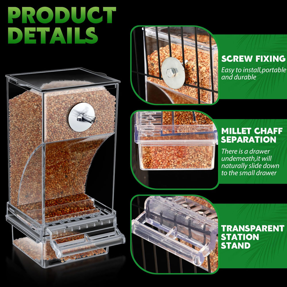 Yaomiao detachable bottom box catches spilled food for easy reuse and cleanup