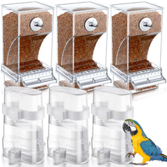 Yaomiao no-mess bird feeder triple pack shows clutter-free feeding for multiple birds