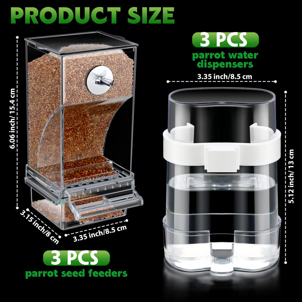 Yaomiao automatic bird water dispenser three-pack keeps birds hydrated with minimal maintenance