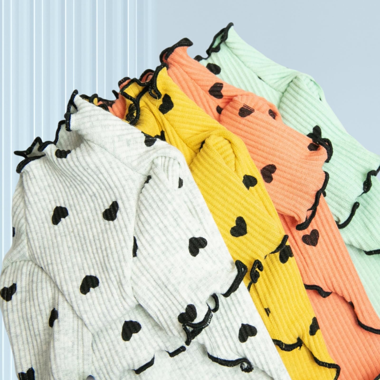 Yaopelky long-sleeve ruffle dog shirt stylish yet comfy.