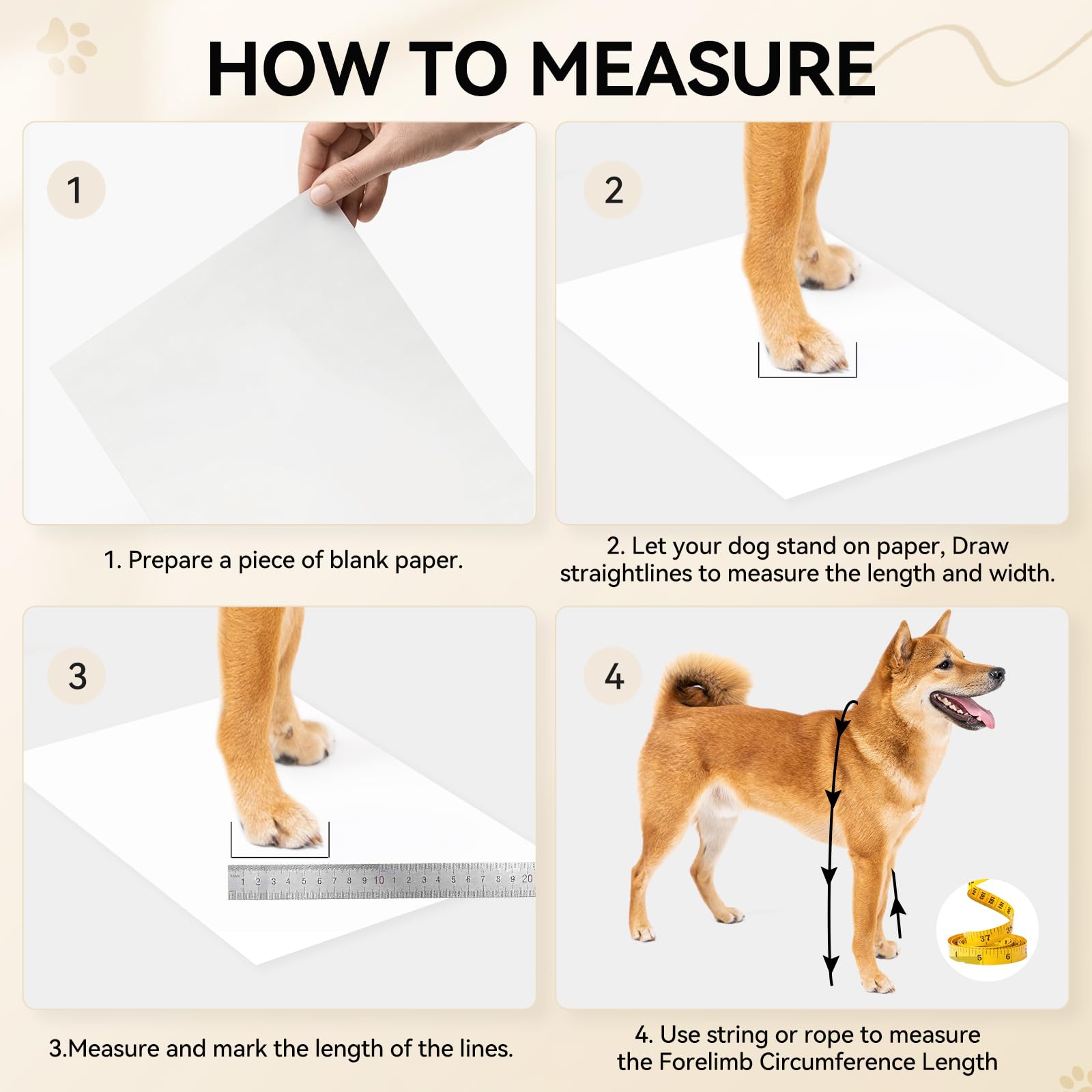 YAQUHO suspender boots waterproof PU fabric protect paws from rain and mud.