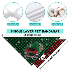 Yarcooly Griswold dog bandana adds festive party look and Christmas style