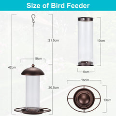 YARDIA feeder close-up of feeding ports highlighting seed compatibility.