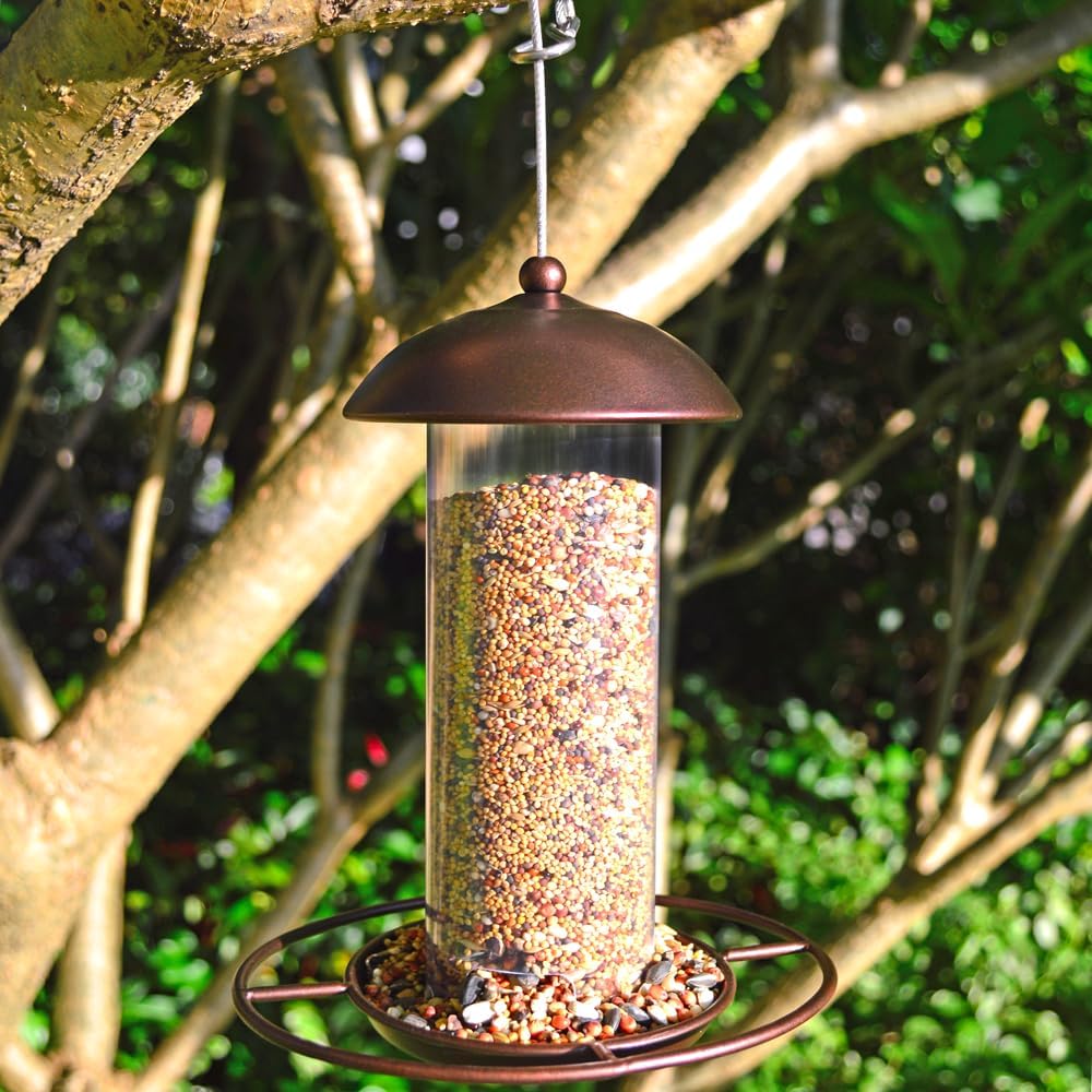 YARDIA garden-ready bird feeders add decorative appeal while attracting birds.