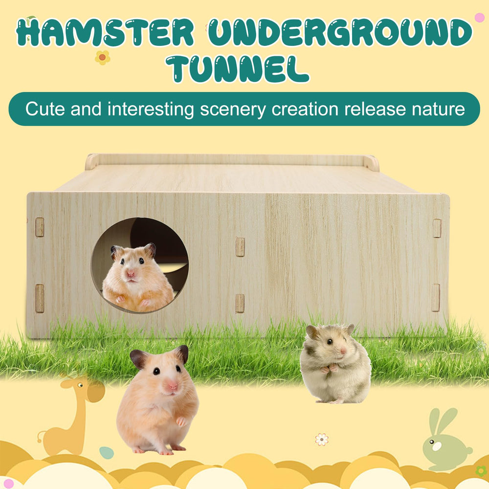 Yasdyri hamster tunnel holes encourage exploration and monitoring.