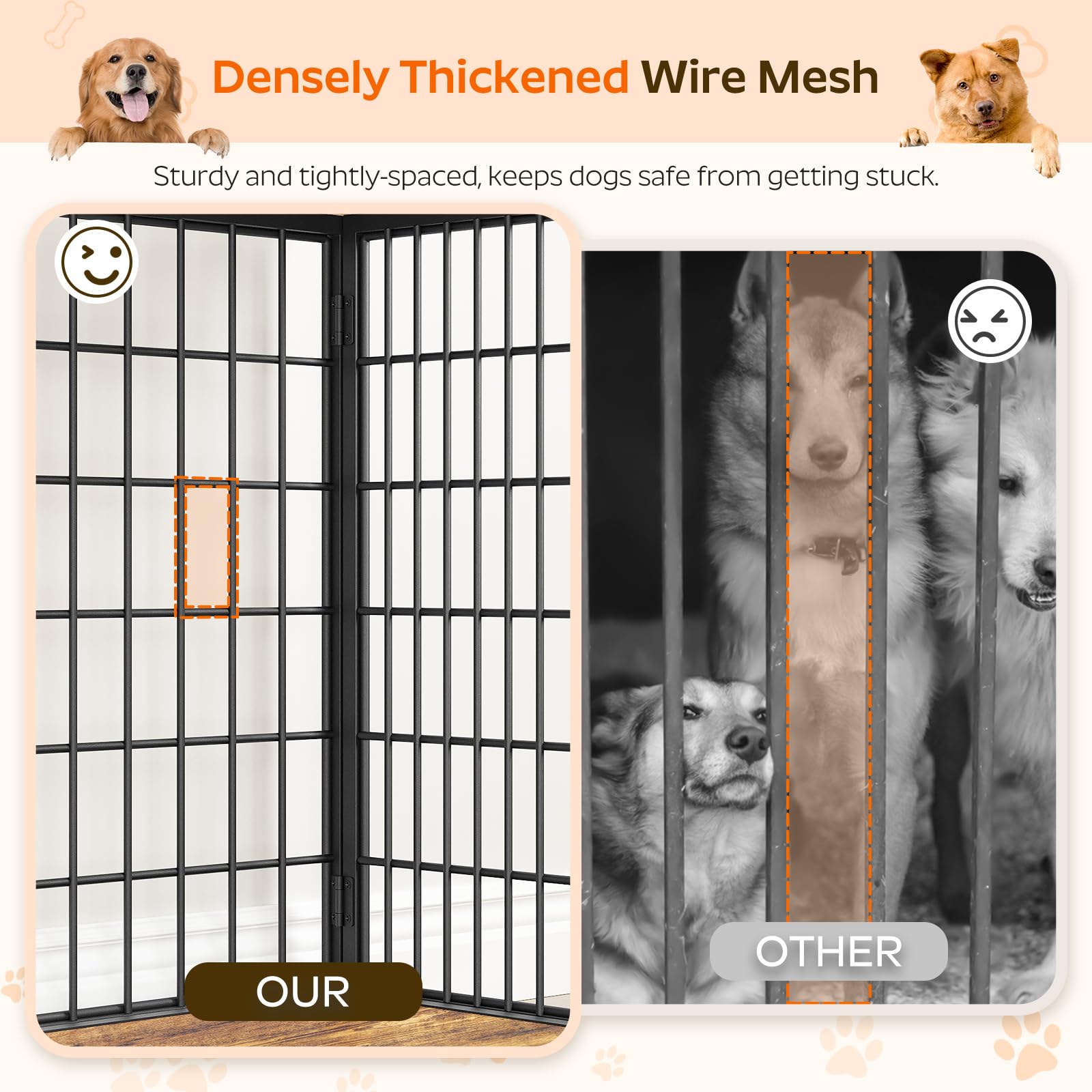 YATINEY durable particleboard and metal frame for lasting daily use