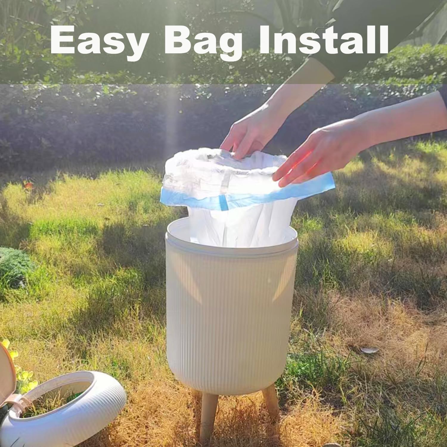 Yatmung easy bag installation simplifies poop disposal
