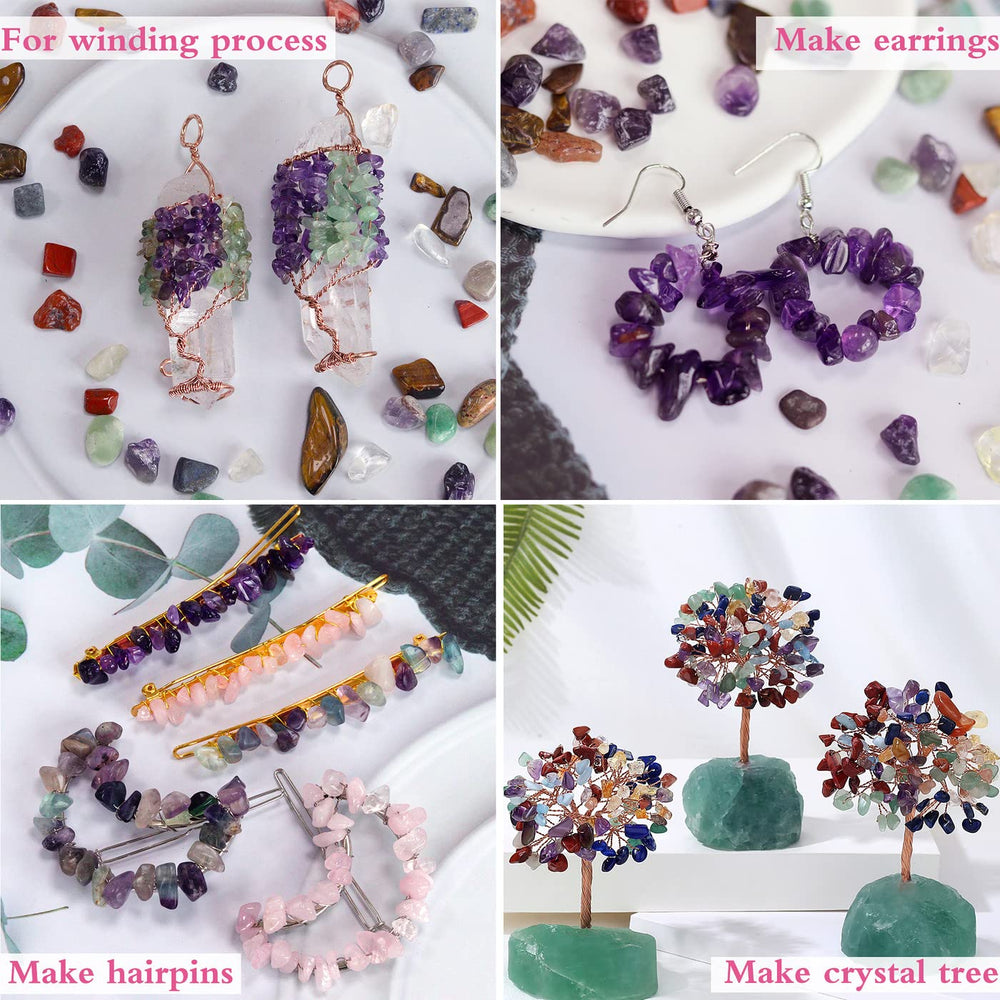 YATOJUZI DIY crystal stones for planters and potted plant accents