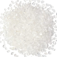 YATOJUZI 1lb clear quartz aquarium gravel bag showing natural stones for decorative tank accents.