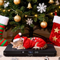 YauYik Digital Pet Scale hold function demo shows stable weight for active pets