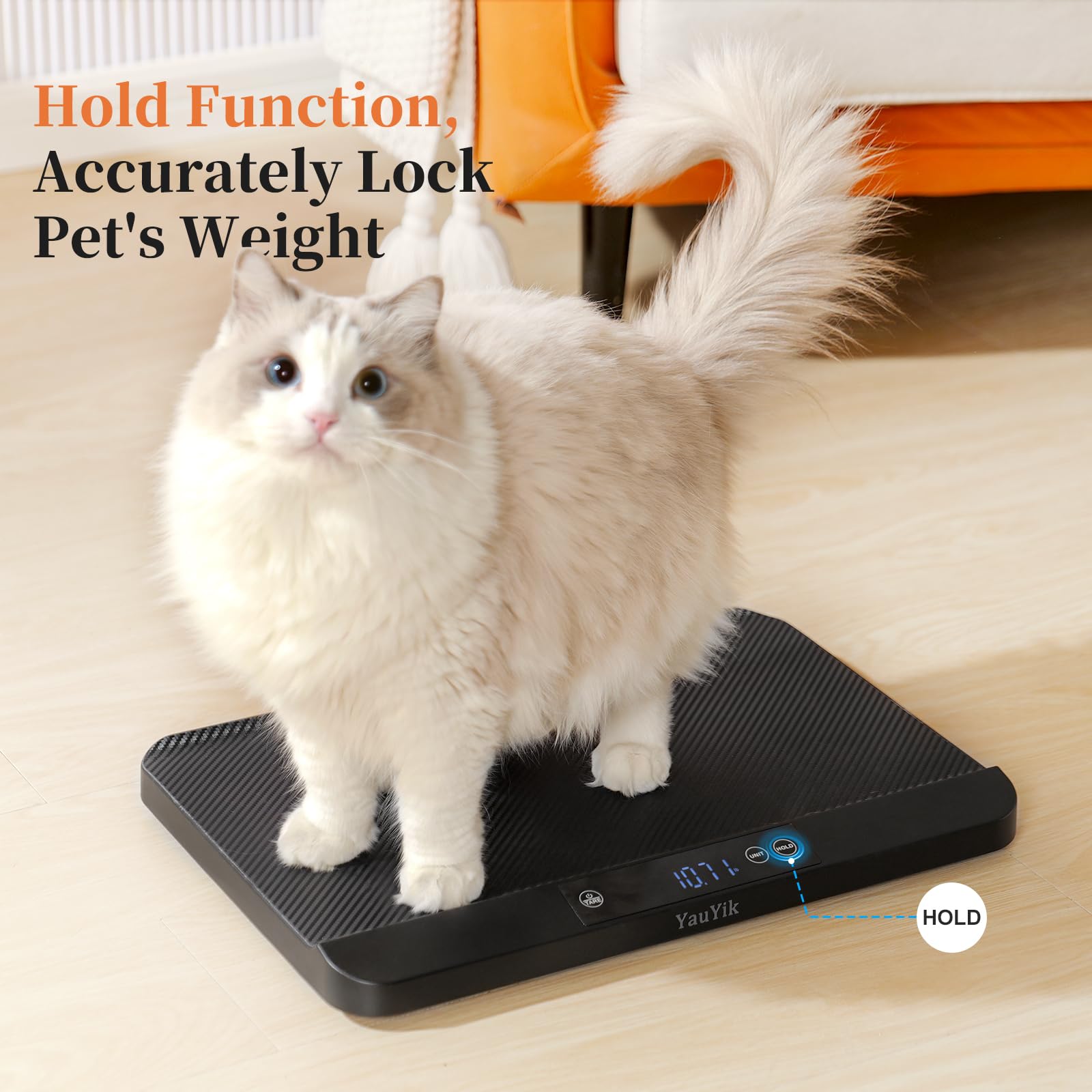 YauYik Digital Pet Scale multi-unit switch enables g kg oz lb and lb oz readings