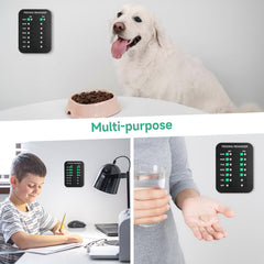 YAUYIK dog feeding reminder AM PM chart simplifies daily scheduling for pets.