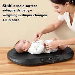 YauYik Pet Scale tilted setup enables quick height measurements after weighing.