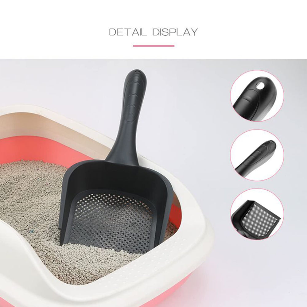 Yawpnan cat litter scoop with 2.5mm holes designed for very fine litter.