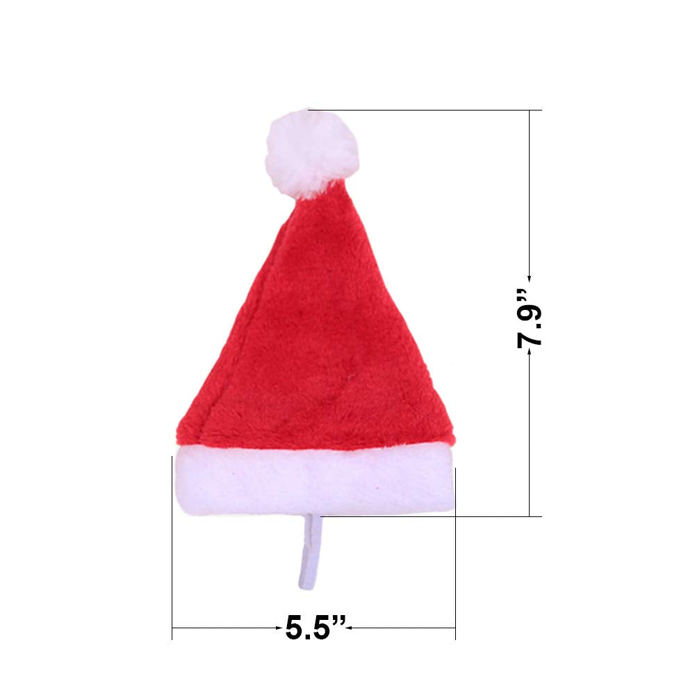 YAXAMING soft liner Santa hat protects pet skin and fur comfort.