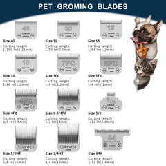 YAZIYIR 7FC blades fit Andis and Oster A5 models for versatile grooming