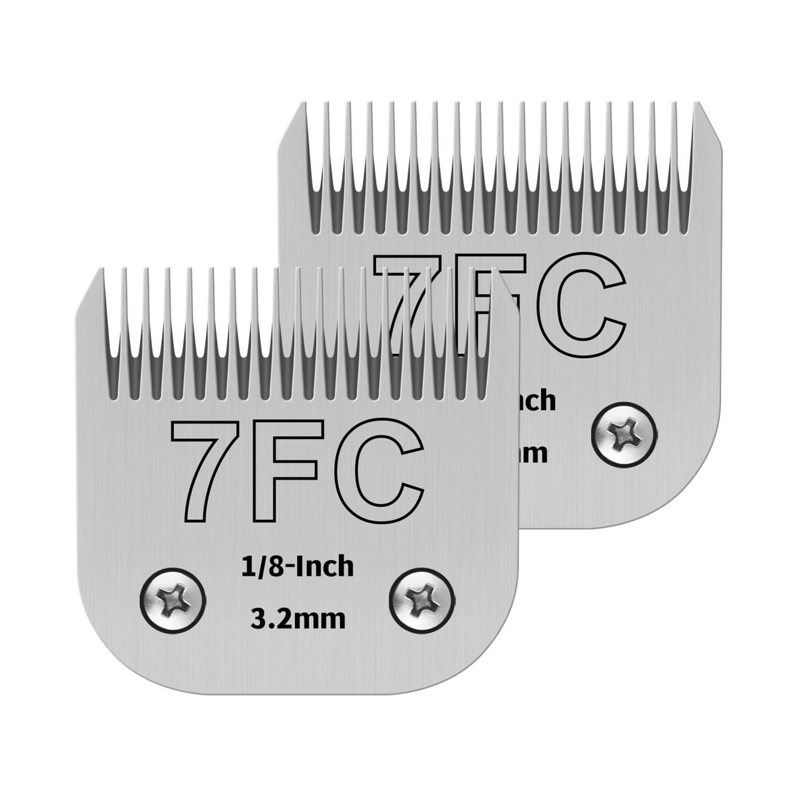 YAZIYIR 7FC detachable ceramic blades deliver precise 1/8 inch cuts for neat dog grooming