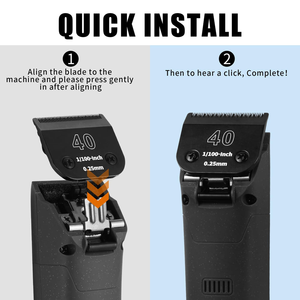 Hojas de bajo sonido y menor calentamiento para grooming cómodo.