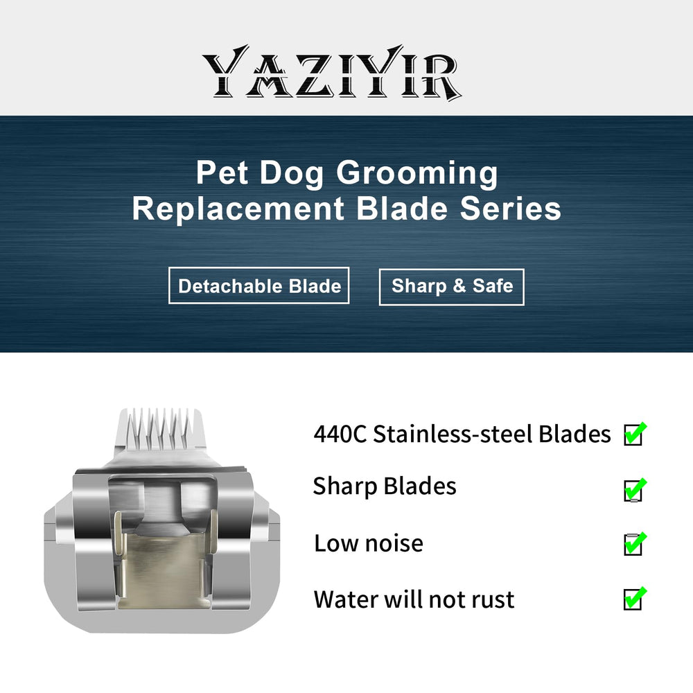 YAZIYIR compatible blade on clipper demonstrates fit with Andis Oster A5 KM10.