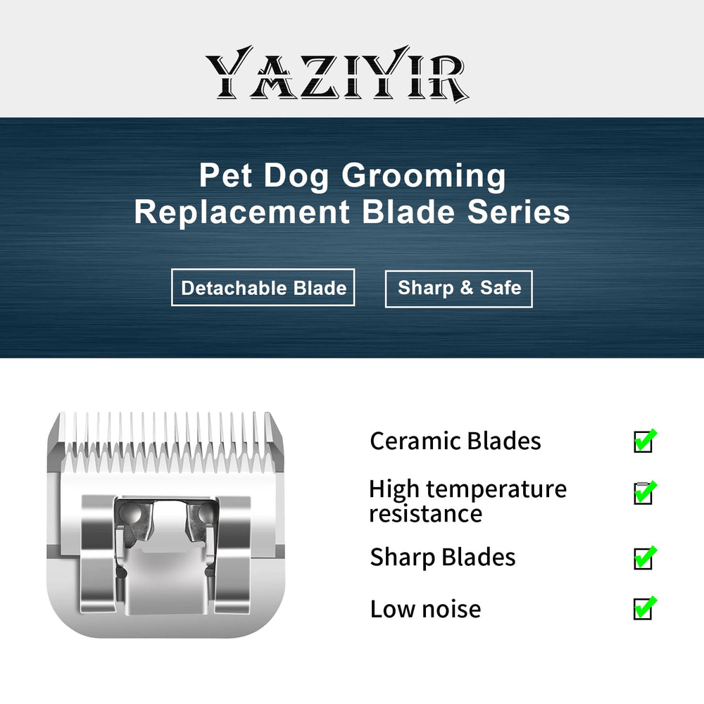 YAZIYIR detachable blade mounted on clipper for compatibility demo