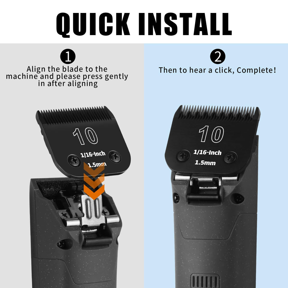 YAZIYIR low-noise grooming blade in use during a session