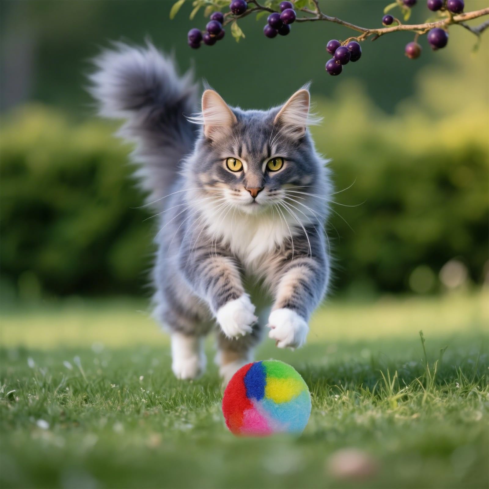 YBEATY soft plush cat ball interactive-play-05 strengthens bonding during games