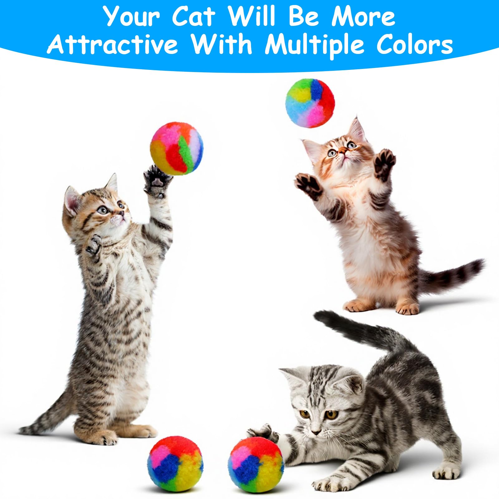 YBEATY soft plush cat ball training-bonding-06 supports active exercise routines