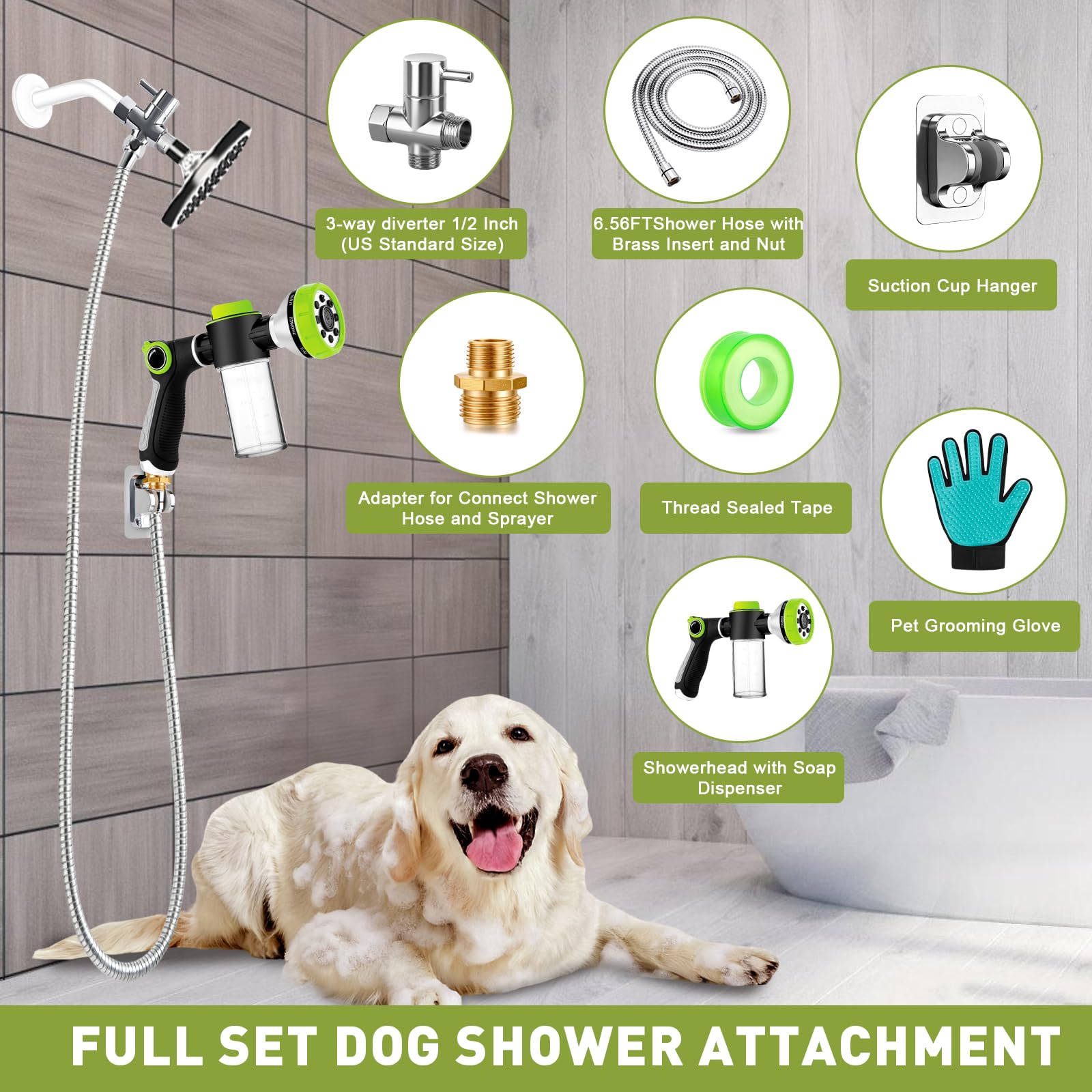 YCCOKJJ 2-in-1 diverter closeup enabling quick shower head switching.