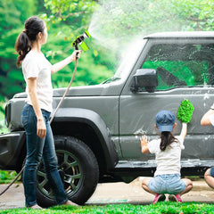 YCCOKJJ upgrade dog washing hose attachment shows eight spray patterns for versatile cleaning.