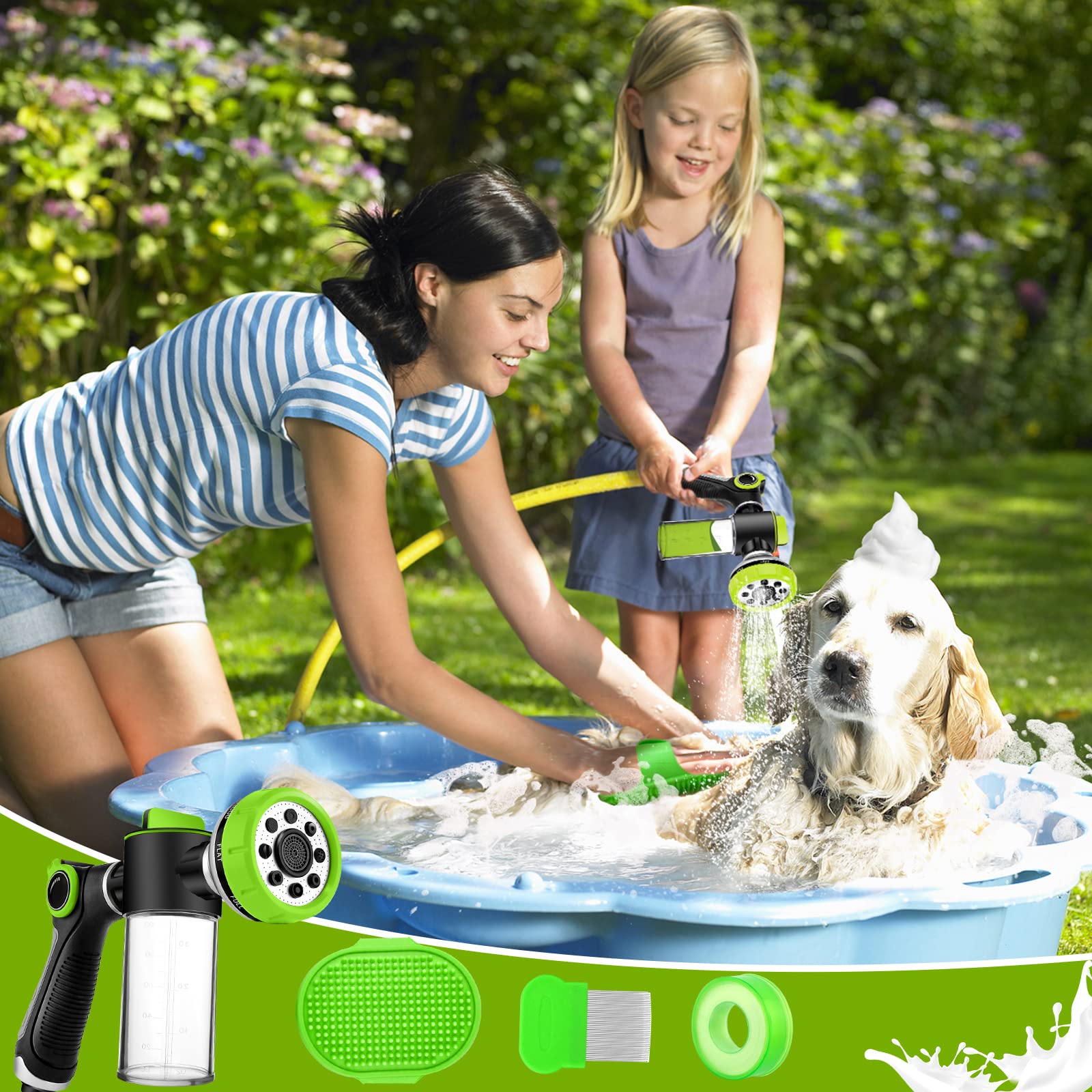 YCCOKJJ soap dispenser bottle thick design resists cracking for durable pet baths.