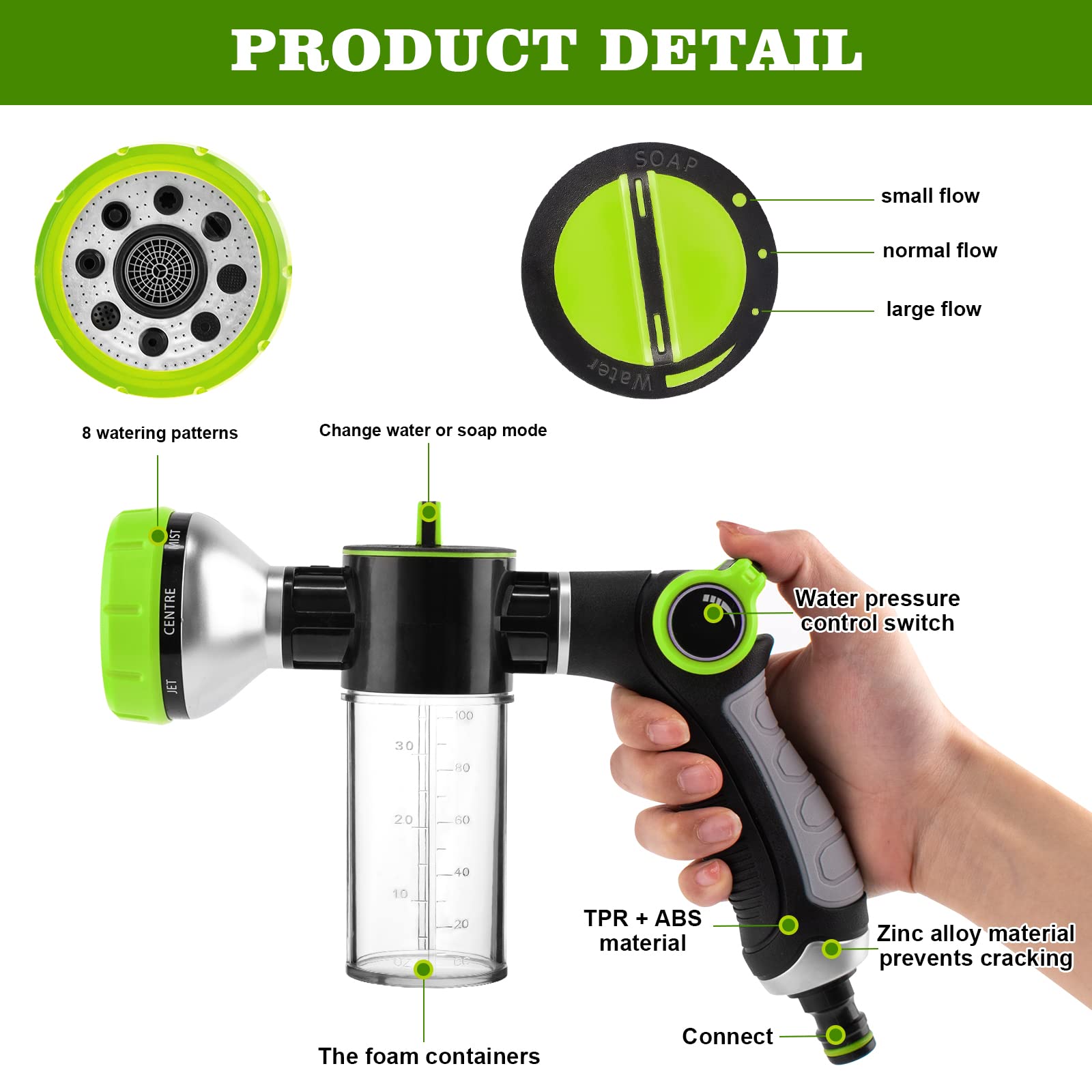 YCCOKJJ upgrade kit shown assembled for pet baths and car care.