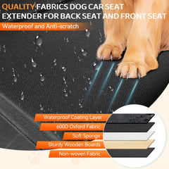 YCooiFo car seat extender side pockets hold essentials within reach
