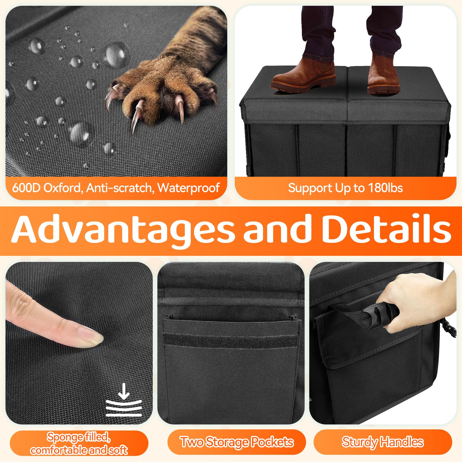 YCooiFo durable oxford exterior with water resistance and anti-scratch finish
