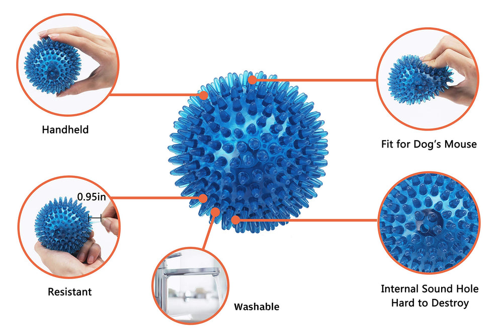 Ycozy ball squeaky toy helps keep medium to large dogs engaged during fetch.