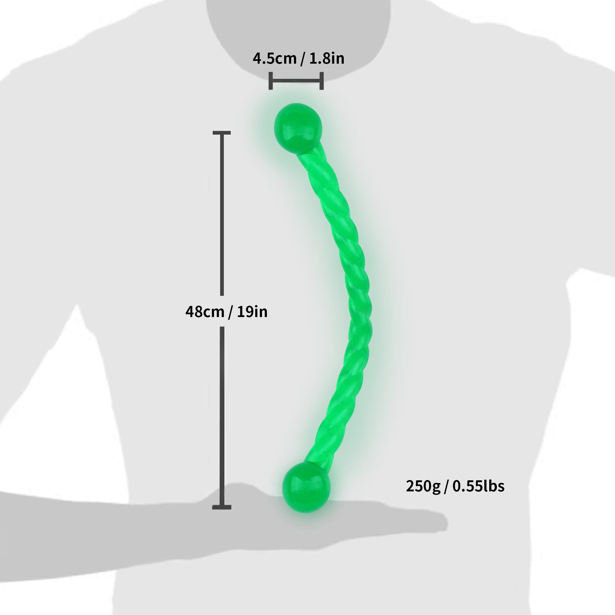 Ycozy dog chew toy 19in closeup texture shows durable rubber