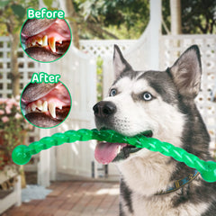 Ycozy dental knot toy aids teeth cleaning during playtime for small and medium dogs