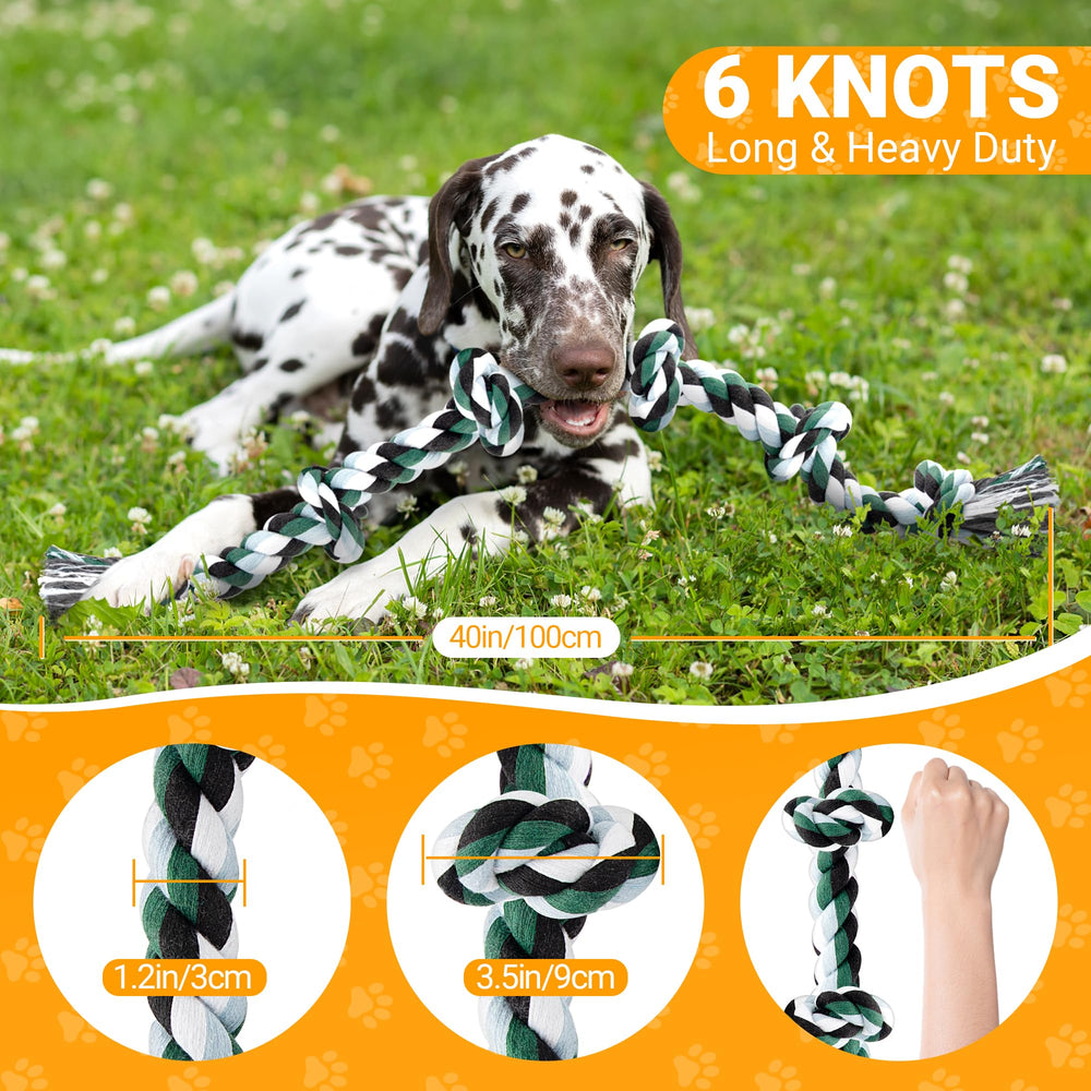 Ycozy rope toy designed for aggressive chewers with durable construction.