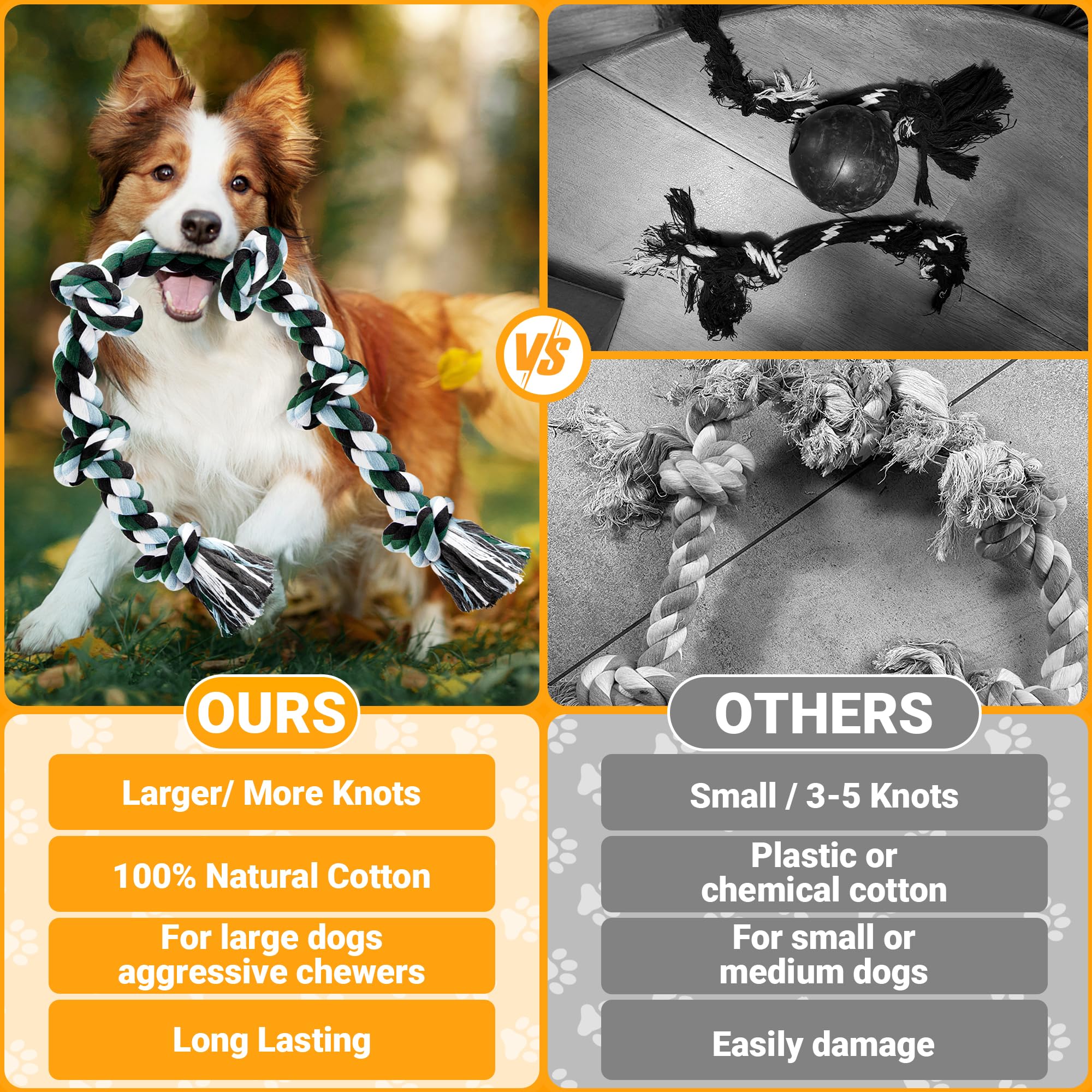 Ycozy heavy-duty rope toy built for bonding during training.