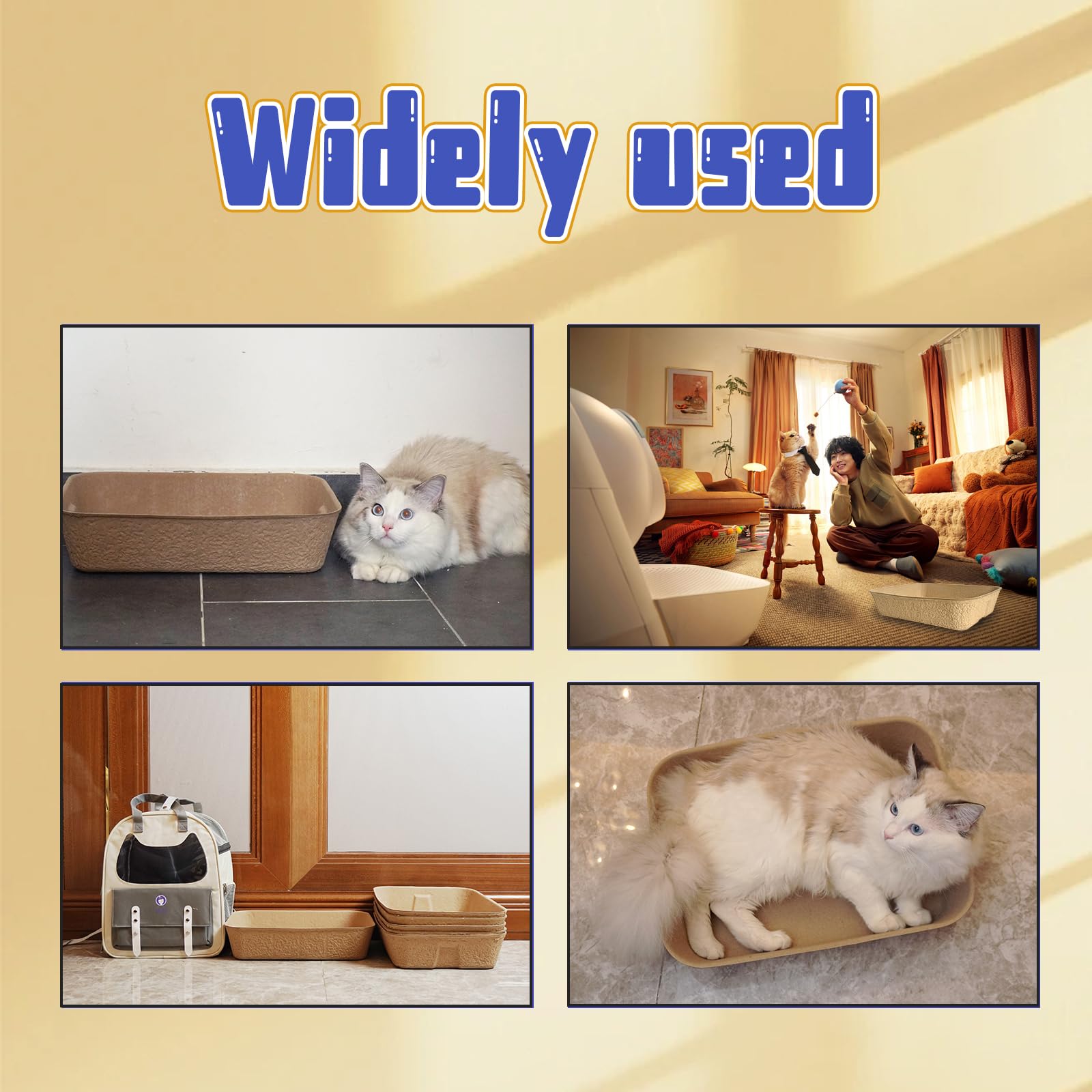 YCSKJK disposable cat litter box eco-friendly materials for sustainable care