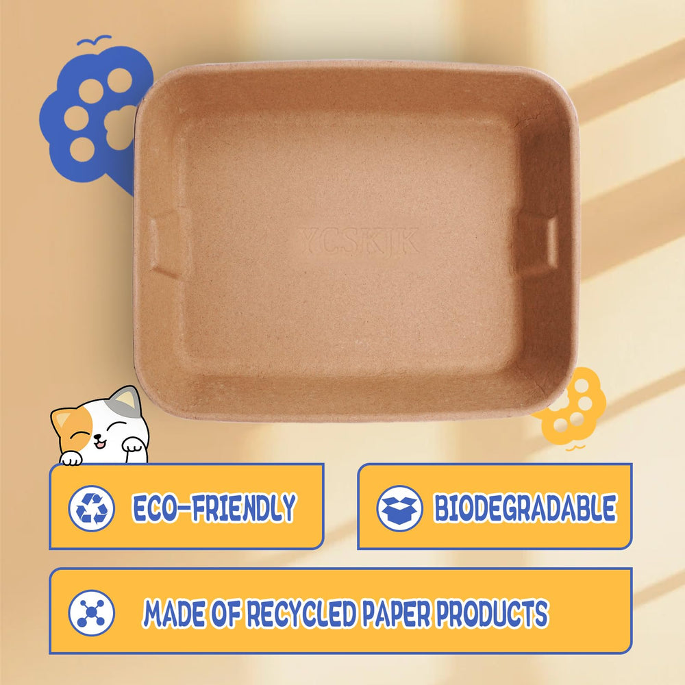 YCSKJK disposable cat litter box with leak-proof bottom